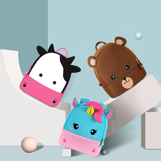Make school fun with this adorable kids' backpack! Lightweight, waterproof, and perfect for school & daycare. Cute unicorn, bear & horse designs!