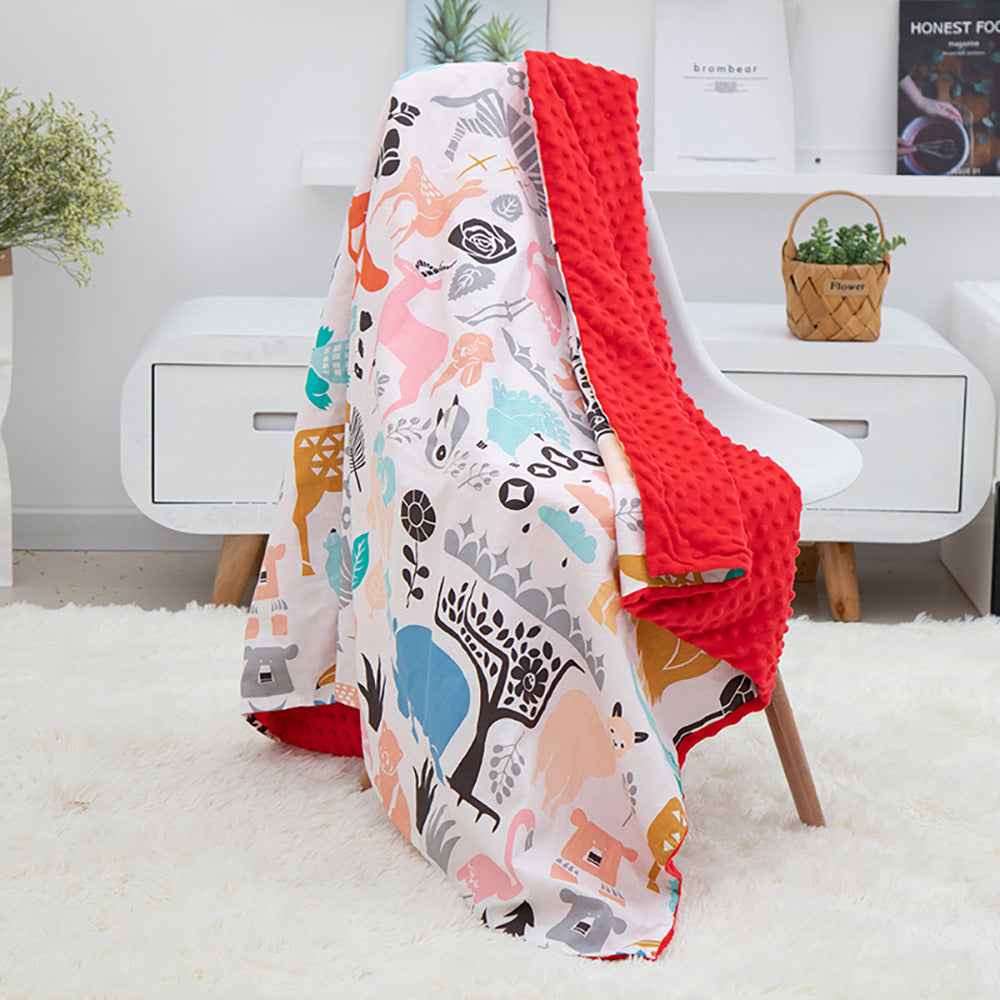 Wrap your little one in comfort with our premium double-layer cotton baby blanket. Ultra-soft, breathable & hypoallergenic. Perfect for cuddles, stroller outings & nurseries!