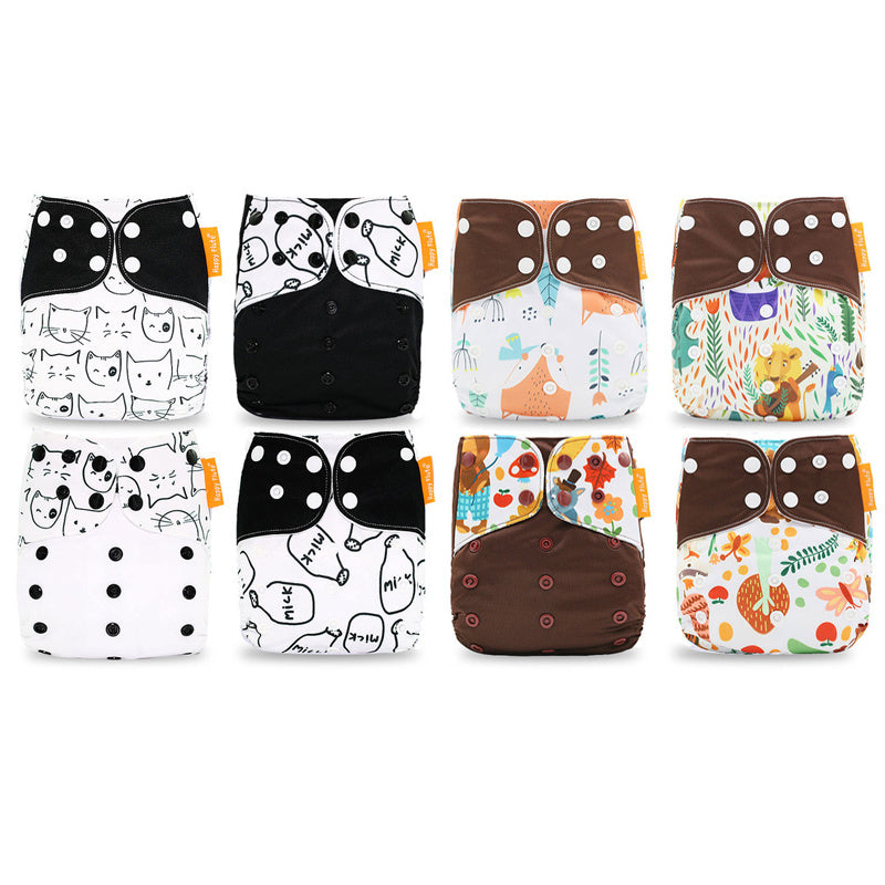 Keep your baby dry and comfortable with our reusable cloth diapers. Designed with a waterproof outer layer, ultra-soft inner lining, and adjustable snaps for the perfect fit. Eco-friendly & cost-effective!