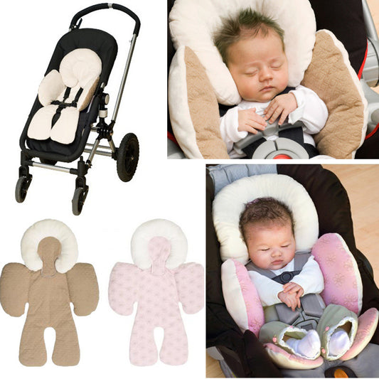 Ensure ultimate comfort & safety with the Luxe Baby Head & Body Support Cushion. Breathable, ergonomic & ultra-soft, perfect for strollers & car seats.
