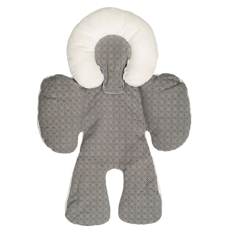 Ensure ultimate comfort & safety with the Luxe Baby Head & Body Support Cushion. Breathable, ergonomic & ultra-soft, perfect for strollers & car seats.