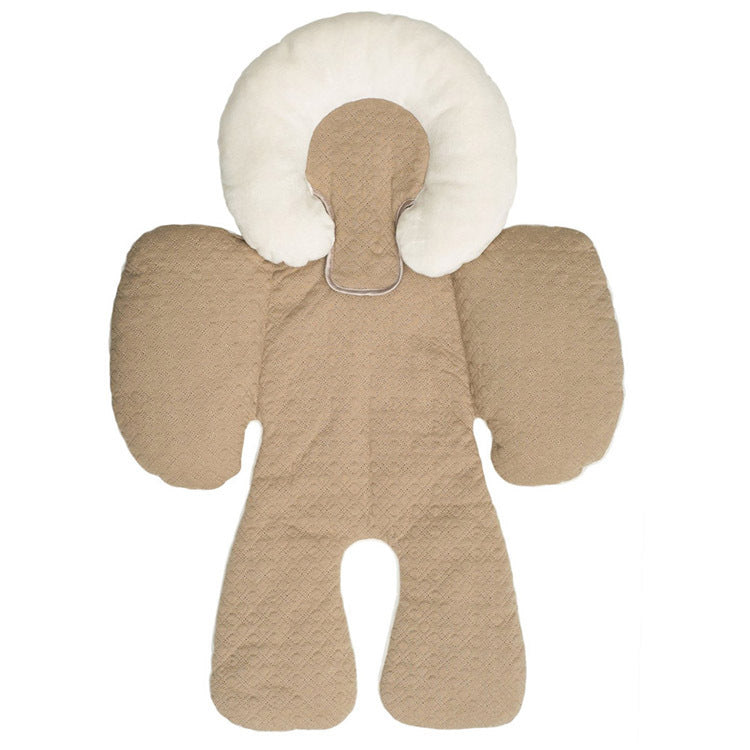 Ensure ultimate comfort & safety with the Luxe Baby Head & Body Support Cushion. Breathable, ergonomic & ultra-soft, perfect for strollers & car seats.