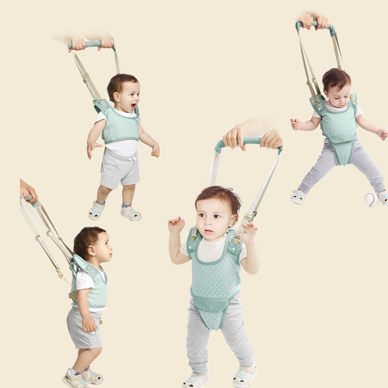 Help your baby walk confidently with the Luxe Baby Walking Harness! Ergonomic, breathable & adjustable, this premium walking assistant ensures safety & comfort.