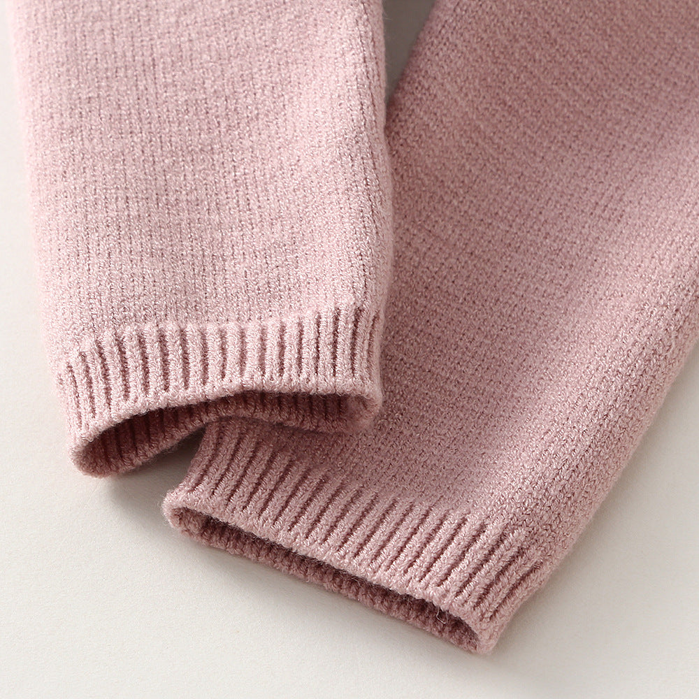 Keep your little one warm and stylish with our ultra-soft knitted sweater and pants set. Featuring delicate heart details and a cozy fit, it’s the perfect blend of comfort and charm!