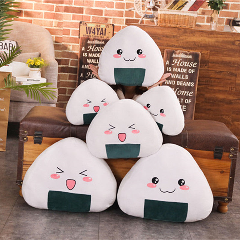 Snuggle up with this cute onigiri plush pillow! Super soft, huggable, and available in multiple sizes – the perfect cuddly companion or kawaii room décor.