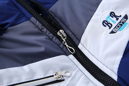 Boys' Hooded Padded Jacket - Warm & Stylish Winter Coat