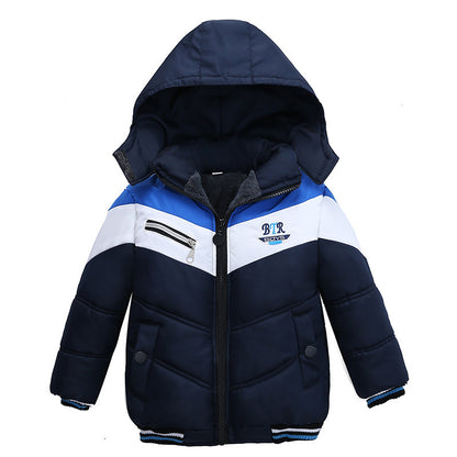 Boys' Hooded Padded Jacket - Warm & Stylish Winter Coat