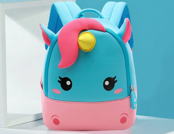 Make school fun with this adorable kids' backpack! Lightweight, waterproof, and perfect for school & daycare. Cute unicorn, bear & horse designs!
