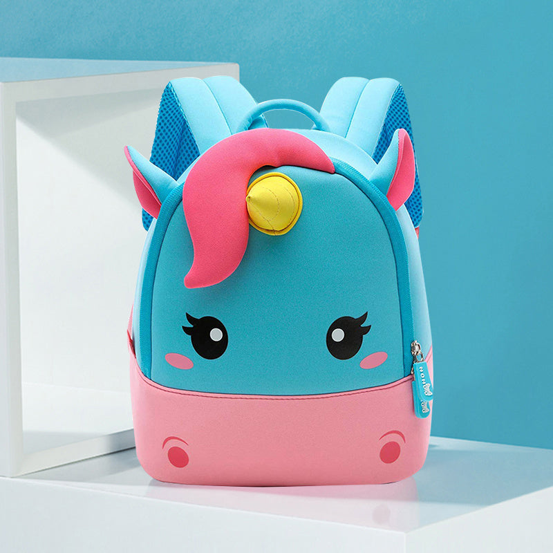 Make school fun with this adorable kids' backpack! Lightweight, waterproof, and perfect for school & daycare. Cute unicorn, bear & horse designs!