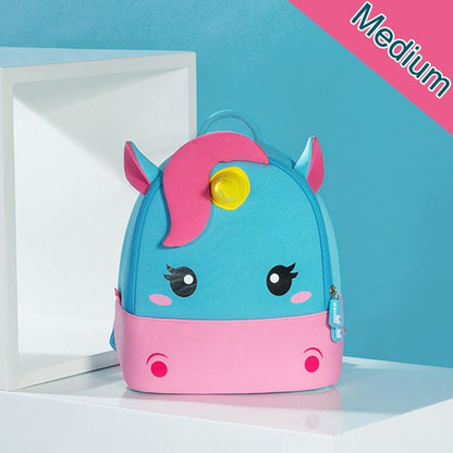 Make school fun with this adorable kids' backpack! Lightweight, waterproof, and perfect for school & daycare. Cute unicorn, bear & horse designs!
