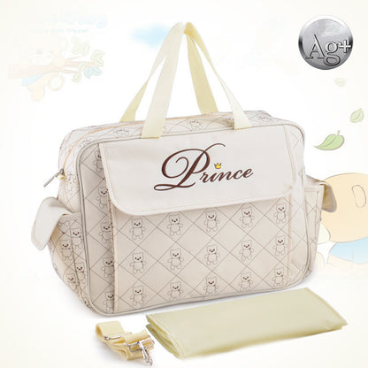Stay organised on the go with this spacious, waterproof baby diaper bag. Stylish, functional, and designed for modern parents!