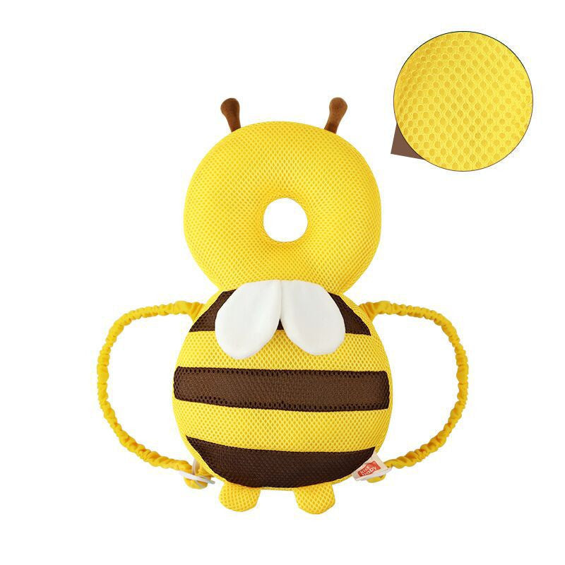 Adorable bee-shaped baby head protector. Soft, safe & comfy design with adjustable straps—ideal for early walkers