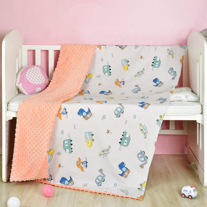 Wrap your little one in comfort with our premium double-layer cotton baby blanket. Ultra-soft, breathable & hypoallergenic. Perfect for cuddles, stroller outings & nurseries!