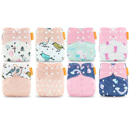 Keep your baby dry and comfortable with our reusable cloth diapers. Designed with a waterproof outer layer, ultra-soft inner lining, and adjustable snaps for the perfect fit. Eco-friendly & cost-effective!