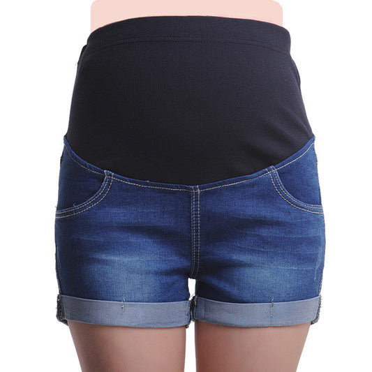 Stay stylish and comfortable with our Maternity Denim Shorts – breathable, stretchy, and designed for growing bumps. Perfect for everyday wear! 