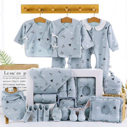 Welcome your little one with our luxury cotton newborn gift set—a premium collection of soft, breathable essentials in a beautifully designed keepsake box. The perfect baby shower gift!