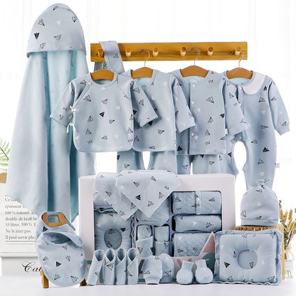 Welcome your little one with our luxury cotton newborn gift set—a premium collection of soft, breathable essentials in a beautifully designed keepsake box. The perfect baby shower gift!