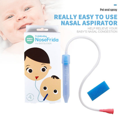 Say goodbye to baby congestion with the doctor-recommended FridaBaby NoseFrida! A safe, hygienic, and non-invasive nasal aspirator designed for newborns and toddlers. Easy to clean & BPA-free!