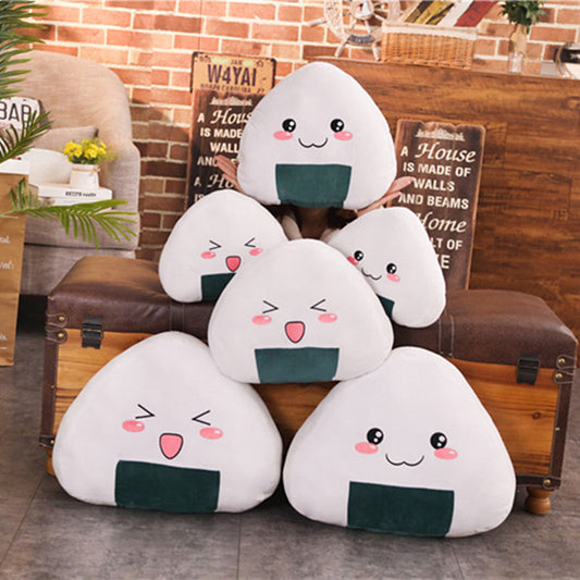 Snuggle up with this cute onigiri plush pillow! Super soft, huggable, and available in multiple sizes – the perfect cuddly companion or kawaii room décor.