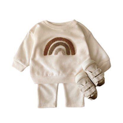 Keep your baby warm & stylish with this adorable two-piece outfit. Soft, breathable & perfect for all-day comfort!