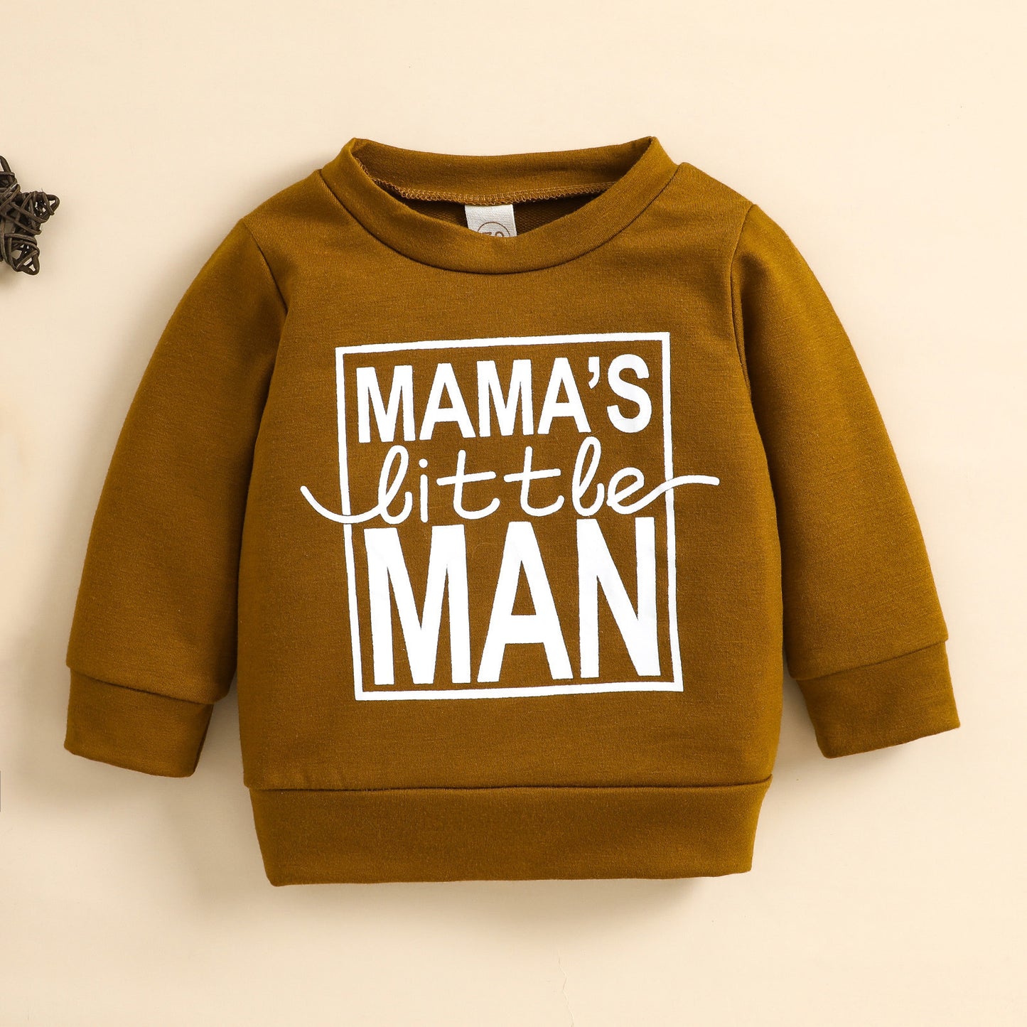 Keep your little one stylish & cozy with the Luxe "Mama’s Little Man" Cotton Sweatshirt! Soft, breathable & trendy, available in black, white & brown. 