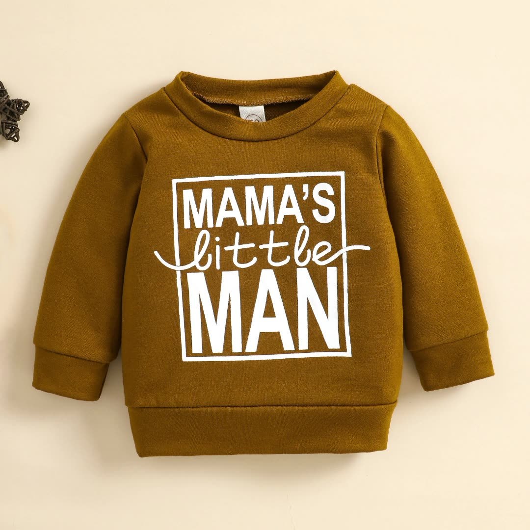 Keep your little one stylish & cozy with the Luxe "Mama’s Little Man" Cotton Sweatshirt! Soft, breathable & trendy, available in black, white & brown.
