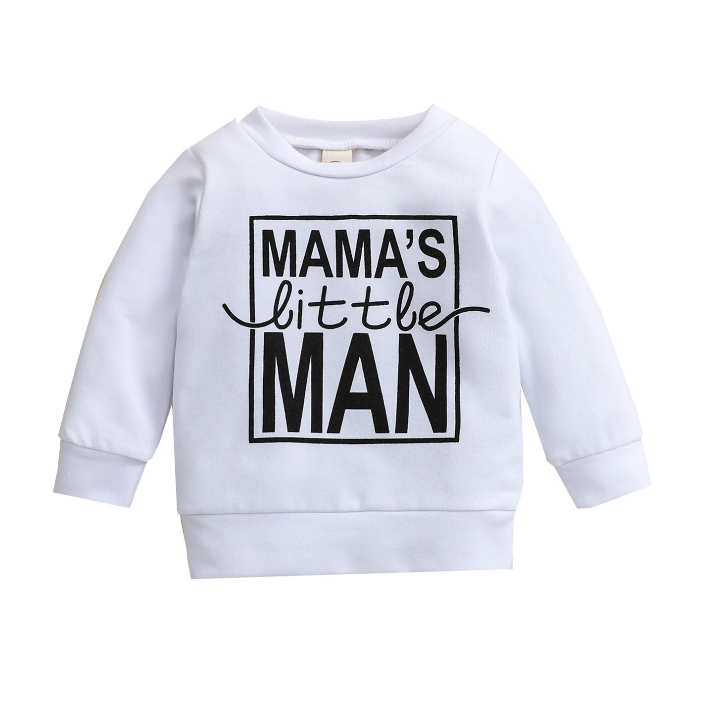Keep your little one stylish & cozy with the Luxe "Mama’s Little Man" Cotton Sweatshirt! Soft, breathable & trendy, available in black, white & brown.