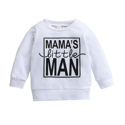 Keep your little one stylish & cozy with the Luxe "Mama’s Little Man" Cotton Sweatshirt! Soft, breathable & trendy, available in black, white & brown.
