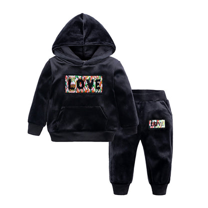 Keep your child warm & stylish with our luxe velour hoodie & jogger set. Plush, breathable & cozy for all-day comfort. Available now at Nova Bebe!