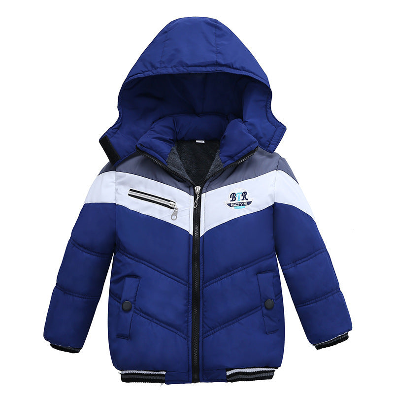 Boys' Hooded Padded Jacket - Warm & Stylish Winter Coat